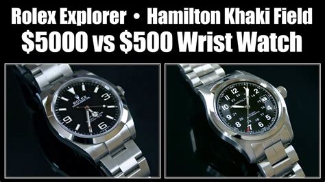 hamilton khaki field vs rolex explorer watchuswek|Hamilton Field Khaki on bracelet vs. Rolex Explorer.